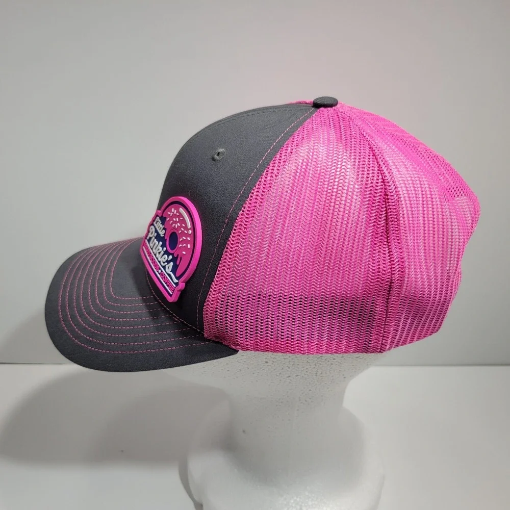 Little Pinkies Baked Goods Coffee Richardson Trucker Hat Cap Womens Pink Black